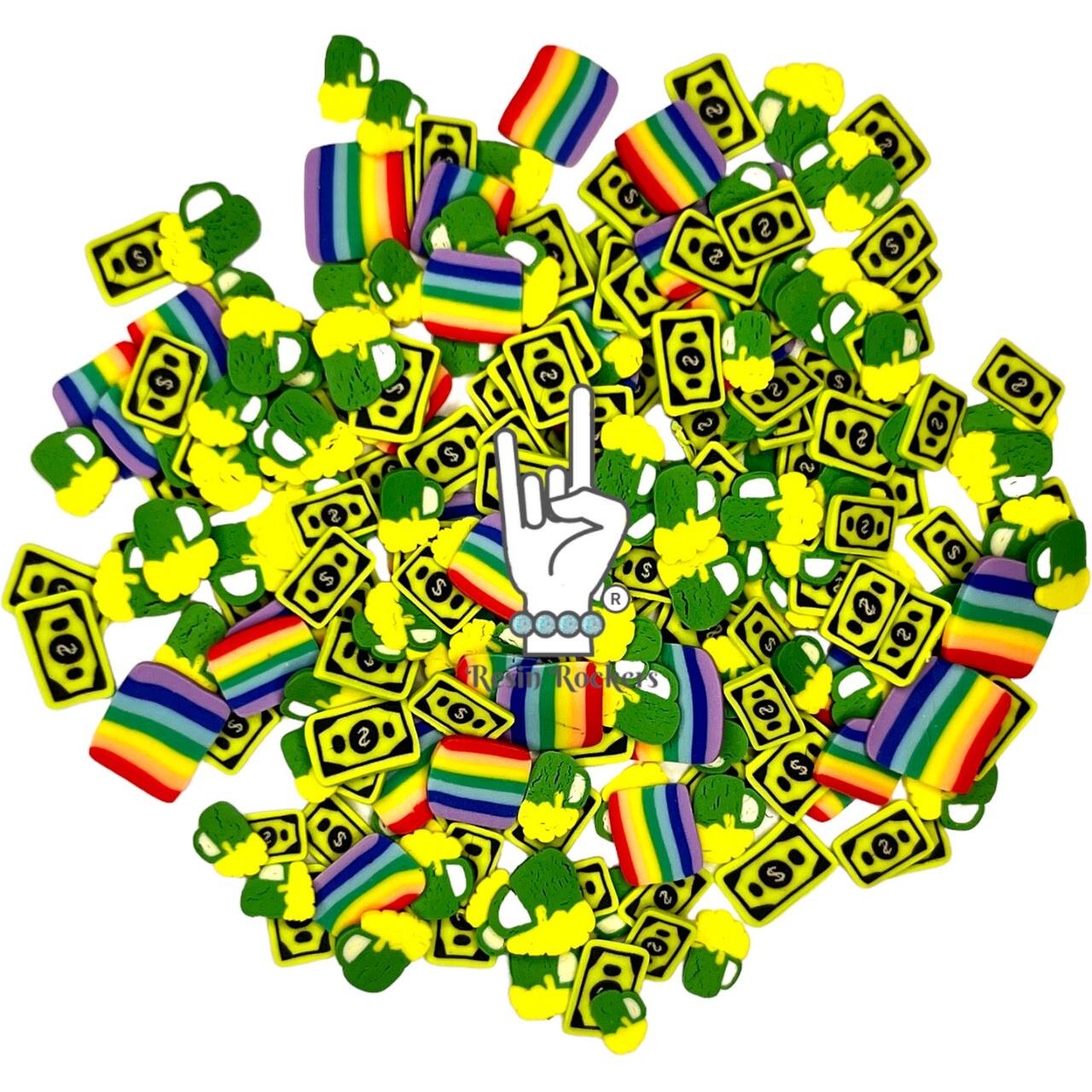 End of the Rainbow St. Patty's Day Polymer Clay Mix for Epoxy and UV Resin Art